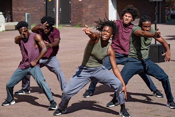 A group of dancers