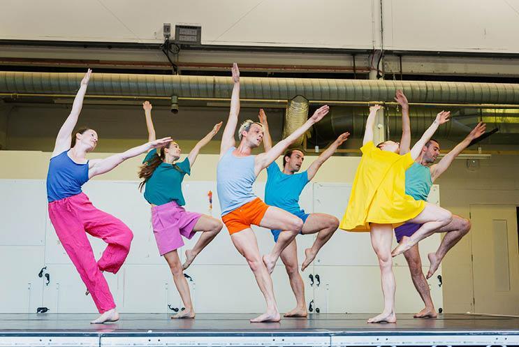 colourful dancers dancing