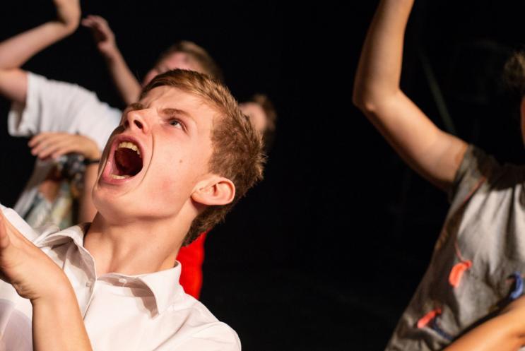 Young people in movement and dance